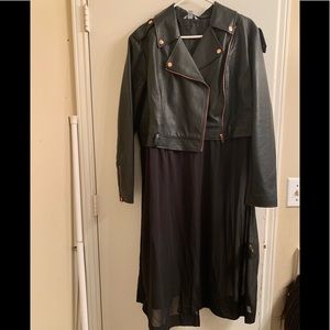 Leather Jacket /Sheer bottom